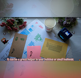 Pandi Art--Mini Printer INKSI-01 - Unboxing and Review of Handheld Inkjet Printer